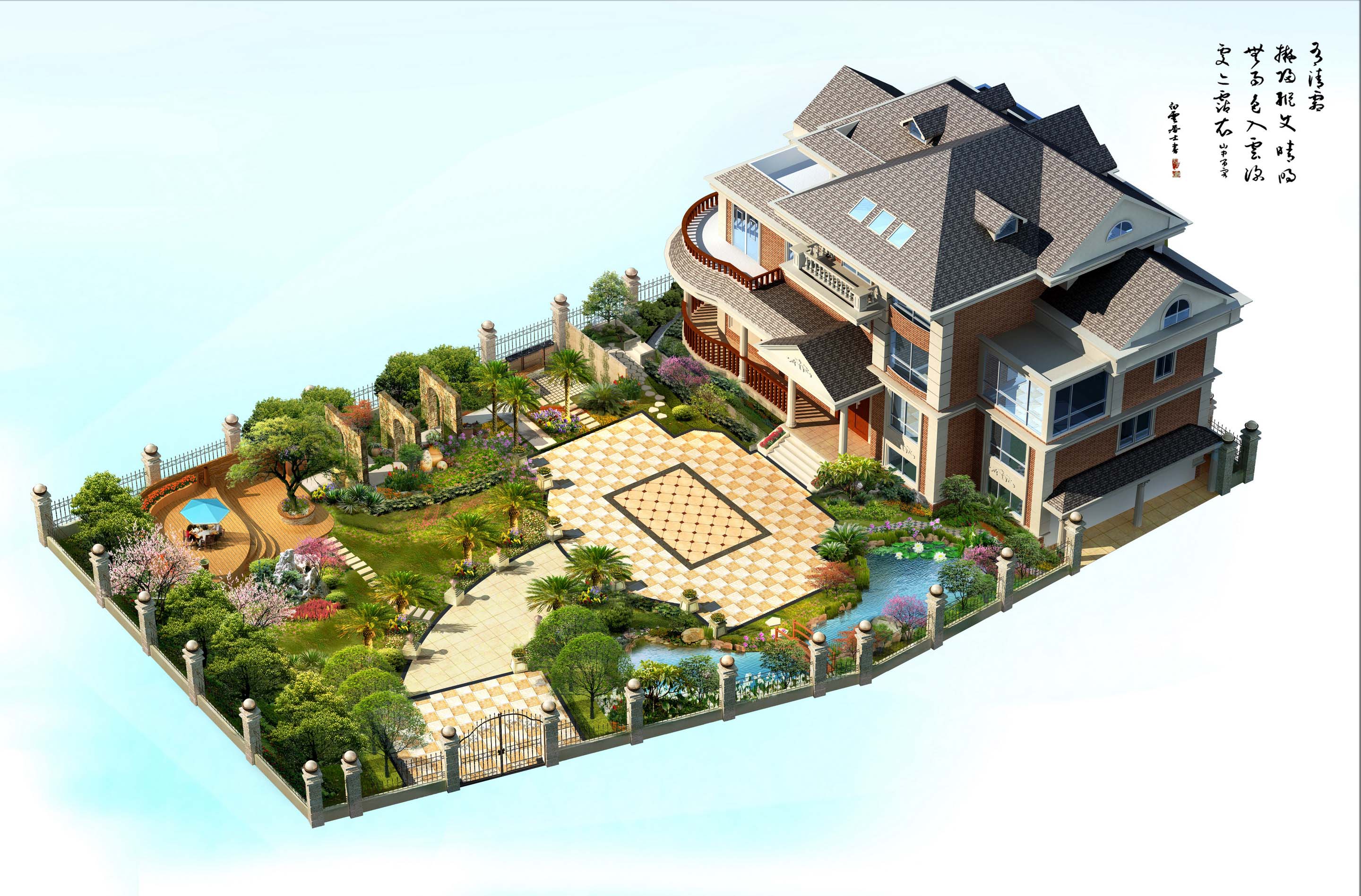 別墅庭院景觀設計